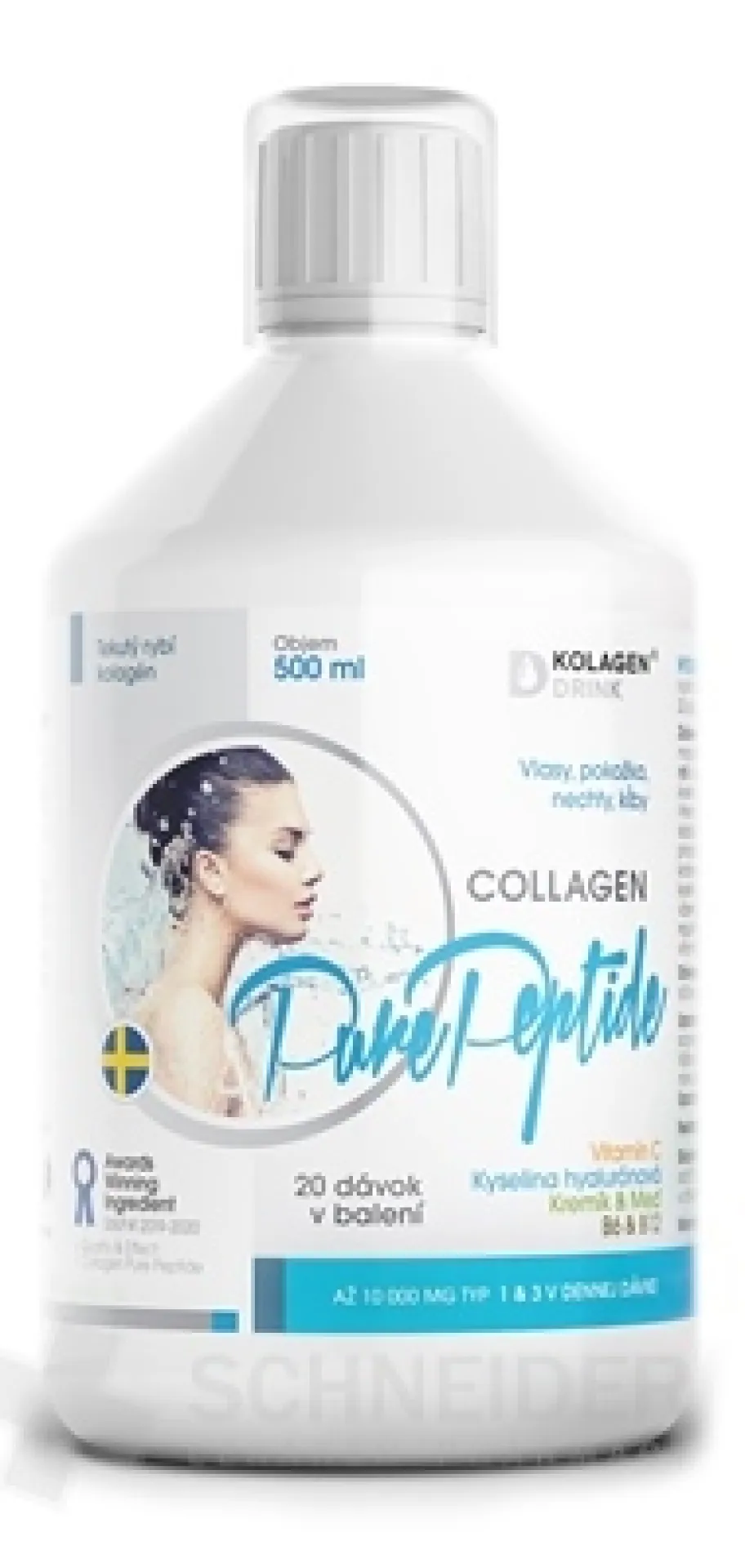 KolagenDrink Collagen10 000 HYDROLYZOVANÝ RYBÍ KOLAGÉN-500ml