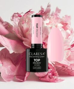 CLARESA TOP NO WIPE PEONY gél lak-5g