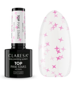CLARESA TOP NO WIPE PIXIE STARS gél lak-5g