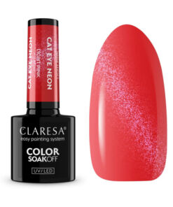 CLARESA UV/LED gél lak CAT EYE NEON LIGHT PINK-5g