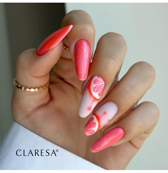 CLARESA UV/LED gél lak CAT EYE NEON LIGHT PINK-5g – Obrázok 5