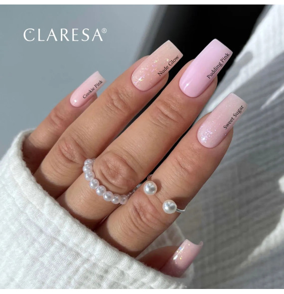 CLARESA HARD&EASY BUILDER GEL COOKIE PINK-45g – Obrázok 4